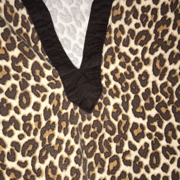 Charterclub | Brown Leopard print shirt | 📐 1x - Picture 4 of 4